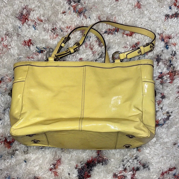 Coach Ashley Patent Leather Satchel Shoulder Bag - Picture 5 of 8